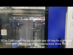 8 खोखले 28 मिमी गर्दन विरोधी चोरी फ्लिप टोपी जूस की बोतल मोल्ड ठंडा धावक के लिए