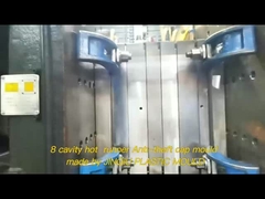 रासायनिक के लिए 8-गुहा कोल्ड रनर D35 एंटी-थेफ्ट HDPE कैप मोल्ड