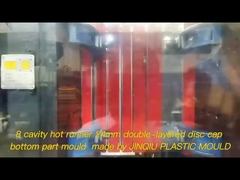 8 गुहा 24-410 डिस्क टॉप कैप अप पार्ट पीपी इंजेक्शन मोल्ड 160-200T मशीन के लिए